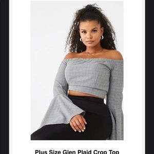 Off the shoulder crop top